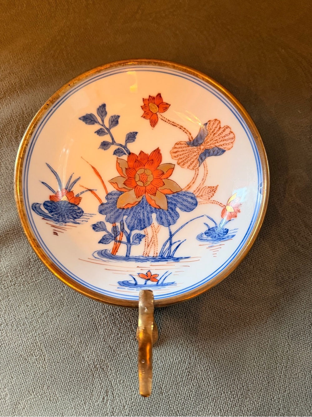 Brass-Cased Gold Ming Bowl No 3901